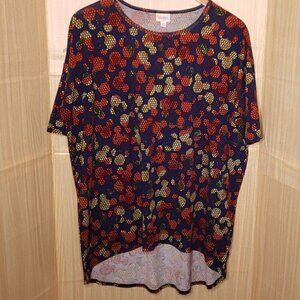 Lularoe Womens Disney Mickey Mouse Short Sleeve Tunic Top Large